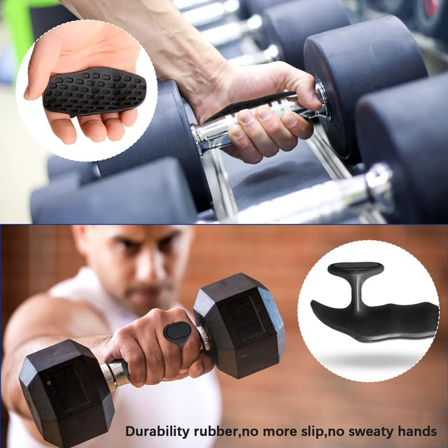 Alt view image 3 of 6 - Anti-Slip Workout Grips - Ergonomic Rubber Hand Protector Gloves for Weight Lifting, Pull-Ups, Gym Training and Exercise, for Men and Women