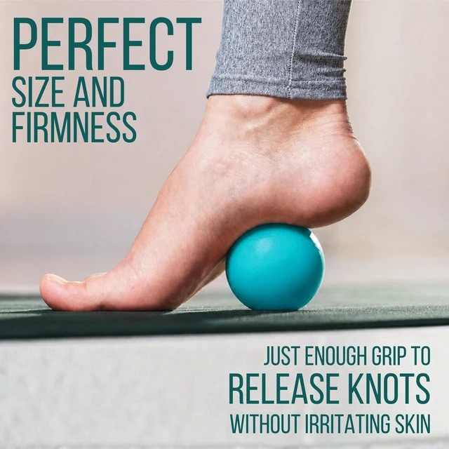 Alt view image 3 of 6 - Massage Ball for Myofascial Release, Pure Silicone, Designed for Massage (NOT Lacrosse), Completely Free of BPA/Latex/Rubber/PFAS, for Trigger Point Therapy, Ideal Firmness and Traction