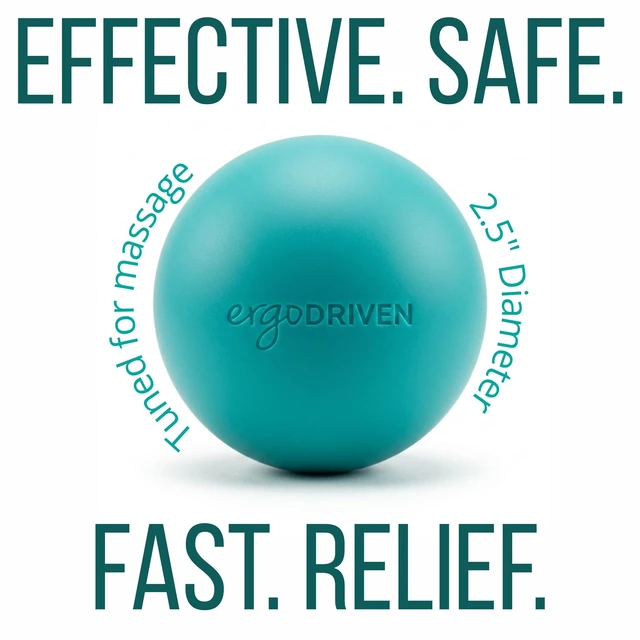 Alt view image 5 of 6 - Massage Ball for Myofascial Release, Pure Silicone, Designed for Massage (NOT Lacrosse), Completely Free of BPA/Latex/Rubber/PFAS, for Trigger Point Therapy, Ideal Firmness and Traction