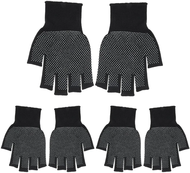 Main image of 2 Pcs Lightweight Men and Women Half-Finger Slip Breathable Fingerless Work Gloves, Cycling Thin Gloves, Fingerless Work Gloves for Climbing, Gym, Training, Workout, Weight Lifting Outdoor