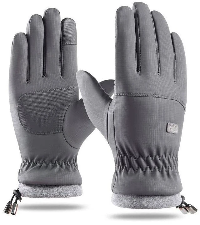 Main image of Winter Non-Slip Warm Ski-Gloves for Women Men Outdoor Plus-Velvet-Thickened Touchscreen-Cycling-Gloves for Cold Weathe