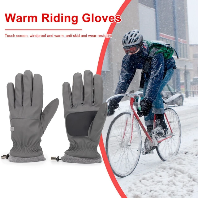 Alt view image 2 of 7 - Winter Non-Slip Warm Ski-Gloves for Women Men Outdoor Plus-Velvet-Thickened Touchscreen-Cycling-Gloves for Cold Weathe