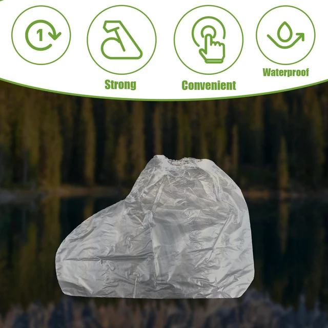 Alt view image 4 of 7 - 10 Pairs Waterproof Shoe Covers for Rain, Plastic Overshoes Outdoor Boot Protector Non-Slip Rain Shoe Covers for Women Men Outdoor Use (Transparent)