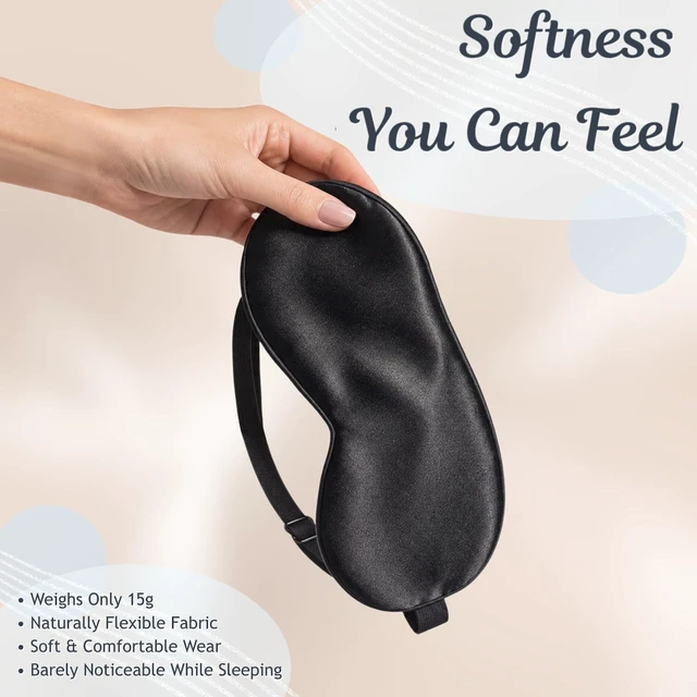 Alt view image 4 of 7 - Blackout Sleep Eye Mask with Adjustable Strap for Men & Women