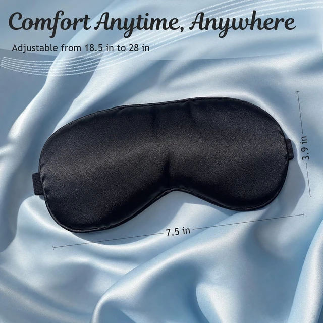 Alt view image 7 of 7 - Blackout Sleep Eye Mask with Adjustable Strap for Men & Women