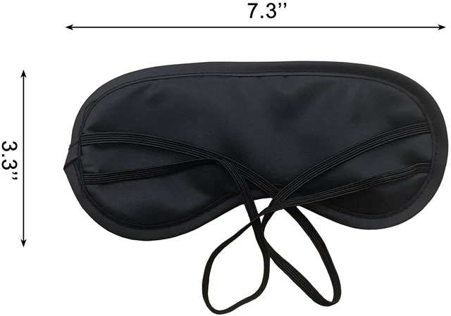 Alt view image 6 of 6 - 3 PCS Sleep Mask, Eye Mask for Sleeping, Adjustable Strap, Black | Eye Covers for Sleeping, Comfortable, Soft and Breathable, Blindfold for Men Women, Travel, Party Games