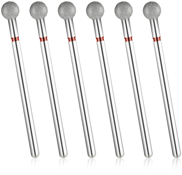 Main image of 6PCS Nail Drill Bits, Ball Head 3/32'' Cuticle Clean Nail Bit for Electric Nails File Machine, Silver Ball Bit Nails Drill for Acrylic Manicure, Pedicure and Cuticle Gel Polishing, Nail-Salon Supply
