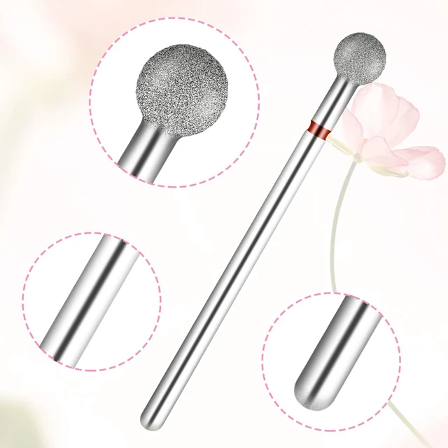 Alt view image 3 of 7 - 6PCS Nail Drill Bits, Ball Head 3/32'' Cuticle Clean Nail Bit for Electric Nails File Machine, Silver Ball Bit Nails Drill for Acrylic Manicure, Pedicure and Cuticle Gel Polishing, Nail-Salon Supply
