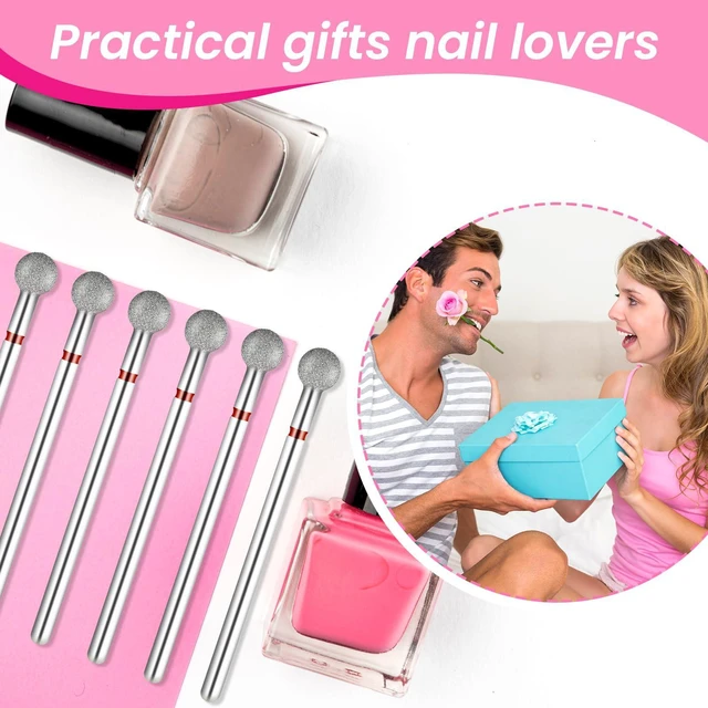 Alt view image 6 of 7 - 6PCS Nail Drill Bits, Ball Head 3/32'' Cuticle Clean Nail Bit for Electric Nails File Machine, Silver Ball Bit Nails Drill for Acrylic Manicure, Pedicure and Cuticle Gel Polishing, Nail-Salon Supply