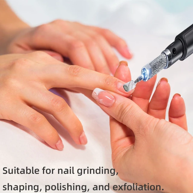 Alt view image 7 of 7 - 100 Pcs (180 Grit White)Sanding Bands Nail Drill Bit with 0.31in diameter,Nail Drill Bits Extreme Fine Grit Sanding Band,Sanding Belt Upgrade Mandrel Bits,Professional Nail Drill Bit for Acrylic Nails