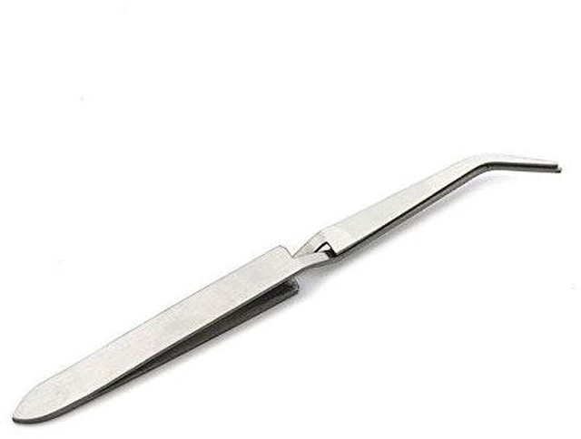 Alt view image 2 of 6 - Self Close Nail Sculpture Tweezer Curved Clamp for AcrylicNail Shaping | nail sculpture tweezer clamp,for shaping & positioning, multi-use for UV gel false nail making and salon manicure creation