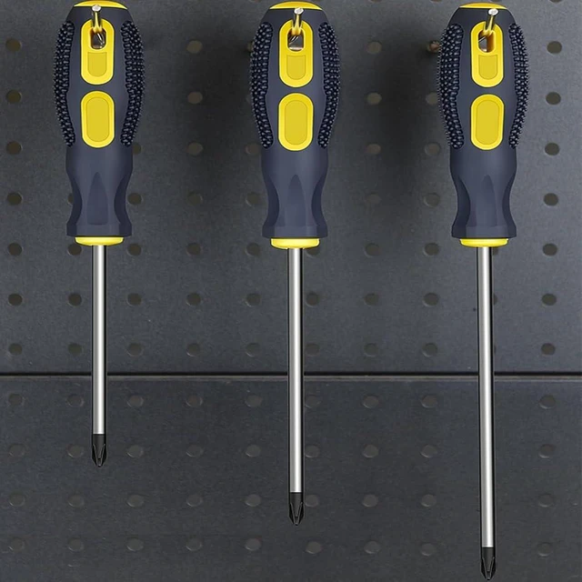Alt view image 7 of 7 - 4-Piece Magnetic Screwdriver Set, 2 Phillips and 2 Slotted, Long & Stubby Blade Design, Precision 6mm Tip