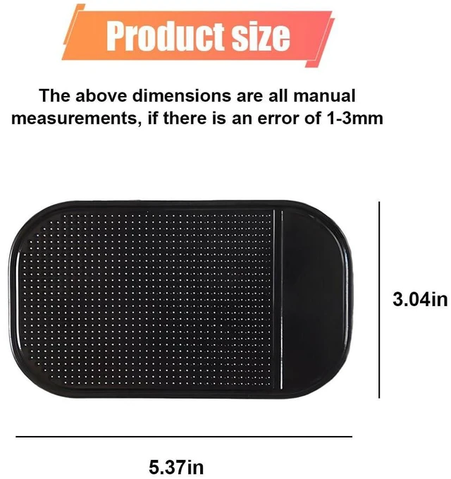 Alt view image 2 of 6 - 5PCS Car Dashboard Non-Slip Mat, Thicker Sticky Mat & Anti Slip Pad, Cell Phone Bracket Mats, Anti-Slip Dash Pads for Cell Phones, Keys, Sunglasses, GPS, Coins, Mirrors (5PCS)