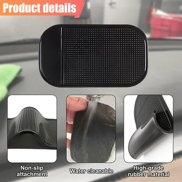 Alt view image 3 of 6 - 5PCS Car Dashboard Non-Slip Mat, Thicker Sticky Mat & Anti Slip Pad, Cell Phone Bracket Mats, Anti-Slip Dash Pads for Cell Phones, Keys, Sunglasses, GPS, Coins, Mirrors (5PCS)