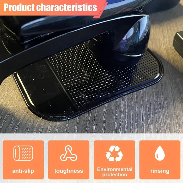 Alt view image 4 of 6 - 5PCS Car Dashboard Non-Slip Mat, Thicker Sticky Mat & Anti Slip Pad, Cell Phone Bracket Mats, Anti-Slip Dash Pads for Cell Phones, Keys, Sunglasses, GPS, Coins, Mirrors (5PCS)