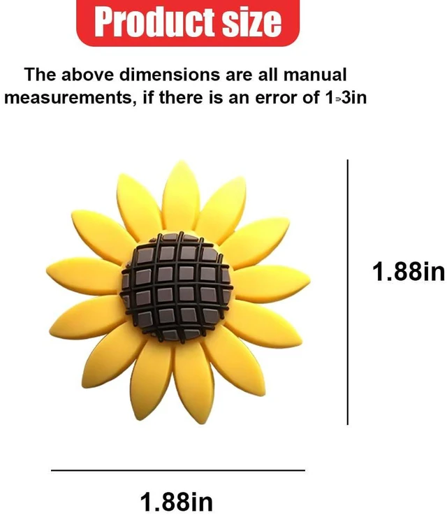 Alt view image 2 of 6 - Sunflower Air Vent Clip, Sunflower Car Air Decor, Car Air Vent Perfume Holder, Cute Car Clip Interior Air Vent Decoration, Fragrance Prensent Accessories for Women (2PCS)