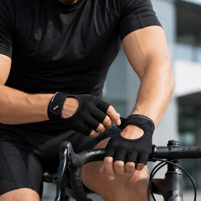 Alt view image 6 of 7 - Women Gym Gloves: Workout Gloves for Gym, Cycling, Exercise, Breathable Full Palm Protection, Black