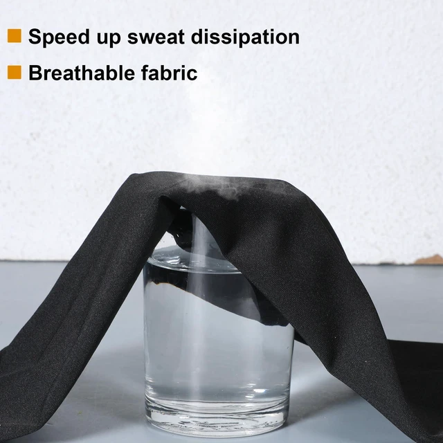 Alt view image 3 of 7 - 2Pcs Shawl Arm Sleeves, Breathable Cooling Arm Sleeves with Finger Holes for Women, Golf, Outdoor, Sports, Sun Protection (Black White)