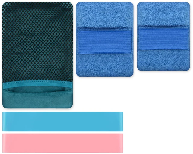 Main image of Reusable Sand Remover Bag and Towel Bands Set Beach Accessories Must Haves Set of 5 (3 Sand Removers + 2 Towel Bands)