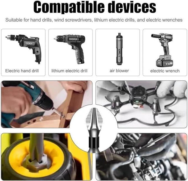Alt view image 3 of 7 - High Magnetic Screwdriver Drill Bit Set, 2025 New Magnetic Screwdriver Bits, Universal Anti Slip Magnetic Electric Screwdriver Set Suitable for Home Decoration, Car Repair (10Pcs)