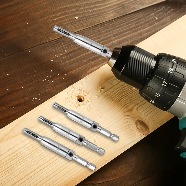 Alt view image 7 of 7 - Centering Drill Bit Set 11/64",9/64",7/64", 5/64", for #10#8#6#4#2 Screws Size, Be Compatible with 1/4 in VIX Bit Bosch Snappy Quick-Change Hex Drill,Part #45300 Center Finding Drill Bit