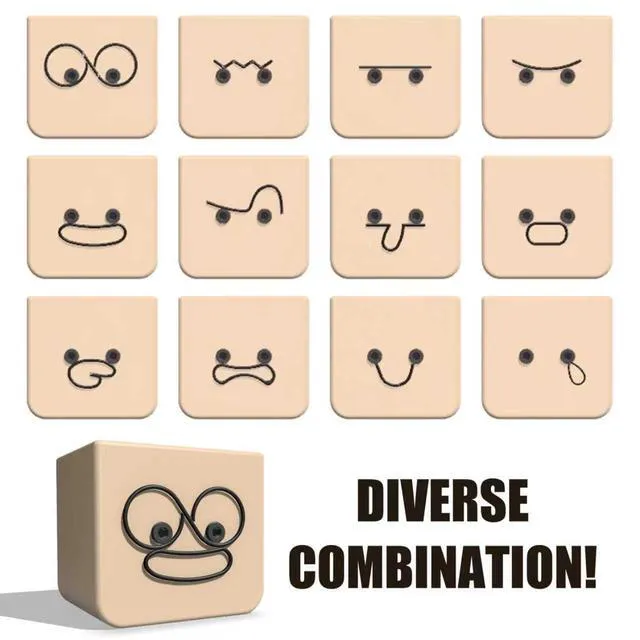 Alt view image 4 of 7 - 3-Pack Shaking Man Figurine with Magnetic Faces