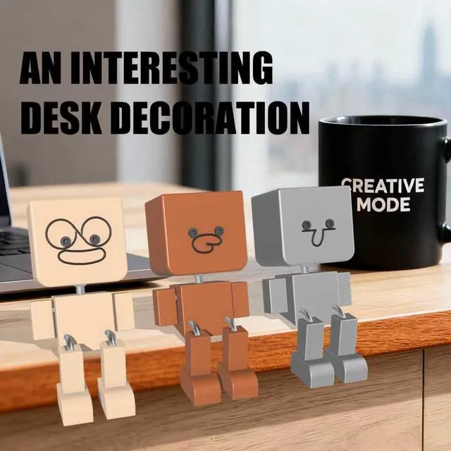Alt view image 5 of 7 - 3-Pack Shaking Man Figurine with Magnetic Faces