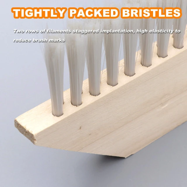 Alt view image 4 of 6 - Large Paint Brush Polypropylene Cloth Waterproof Construction Professional Brushes Hand Broom for Floor Wall Worktop (White)