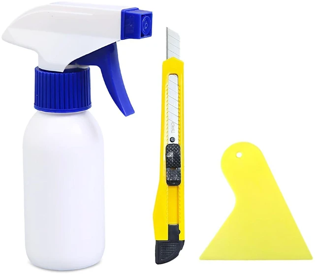 Main image of 3 PCS Window Tint Kit, Window Film Installation Tools Include Squeegee, Utility Knife, Spray Bottle, Car Windows Tint Application Kit, Vehicle Glass Vinyl Wrap Tool Set