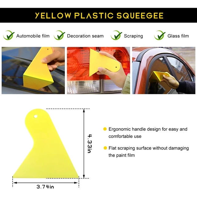 Alt view image 3 of 6 - 3 PCS Window Tint Kit, Window Film Installation Tools Include Squeegee, Utility Knife, Spray Bottle, Car Windows Tint Application Kit, Vehicle Glass Vinyl Wrap Tool Set