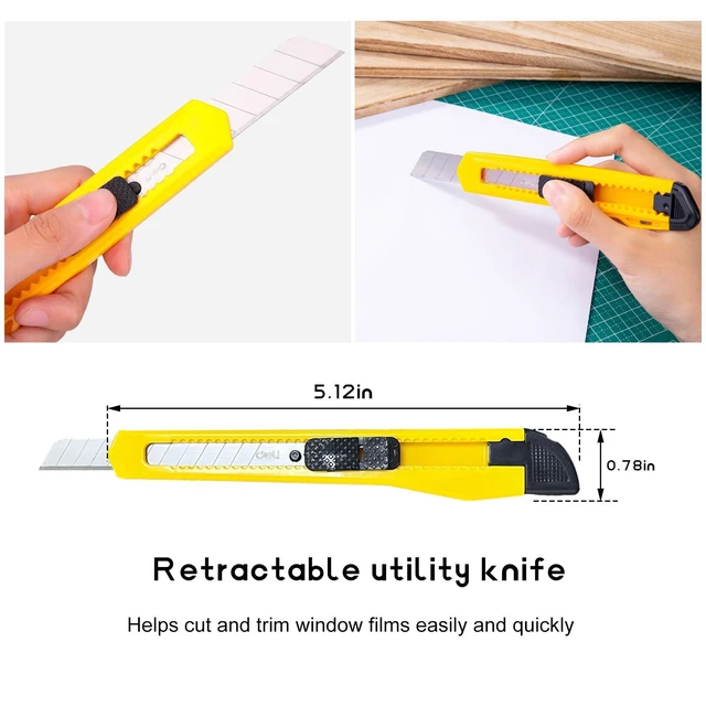 Alt view image 4 of 6 - 3 PCS Window Tint Kit, Window Film Installation Tools Include Squeegee, Utility Knife, Spray Bottle, Car Windows Tint Application Kit, Vehicle Glass Vinyl Wrap Tool Set