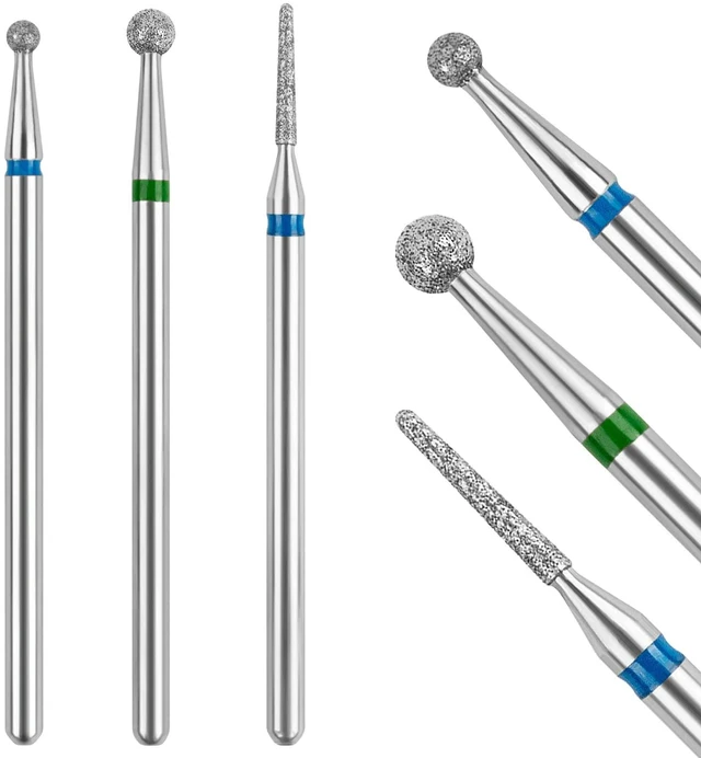 Main image of Cuticle Drill Bit,Cuticle Drill Bits for nails 3pcs Diamond Nail Drill Bits for 3/32''Electric Nail File Machine Pedicure Tool