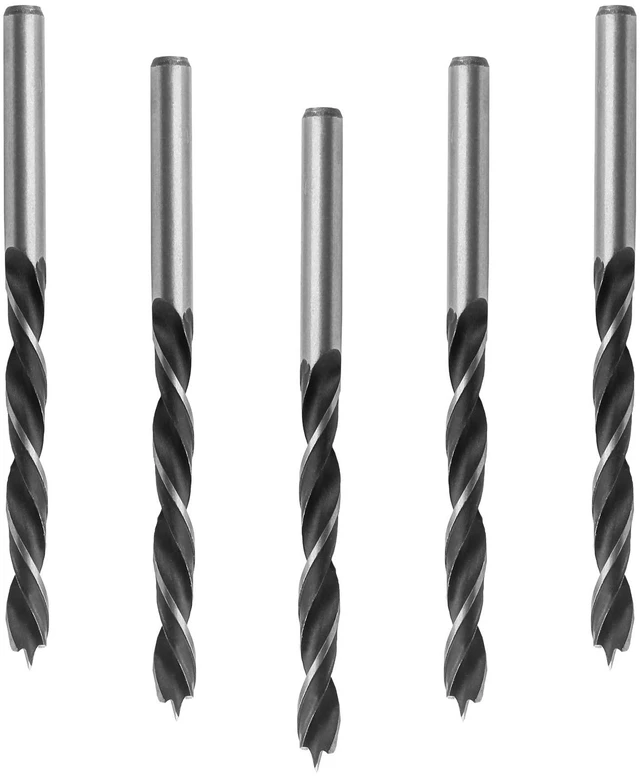 Alt view image 2 of 7 - 7mm Brad Point Drill Bits for Woodworking, 5pcs | High Carbon Steel, For Softwood Hardwood Plywood, For Acrylic Plastic, Metric Drill Bits