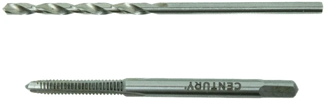 Main image of 95302 Machine Screw Tap & Drill Combo Pack, 4-40 NC | high carbon steel, Tap: .10" Drill: Straight shank
