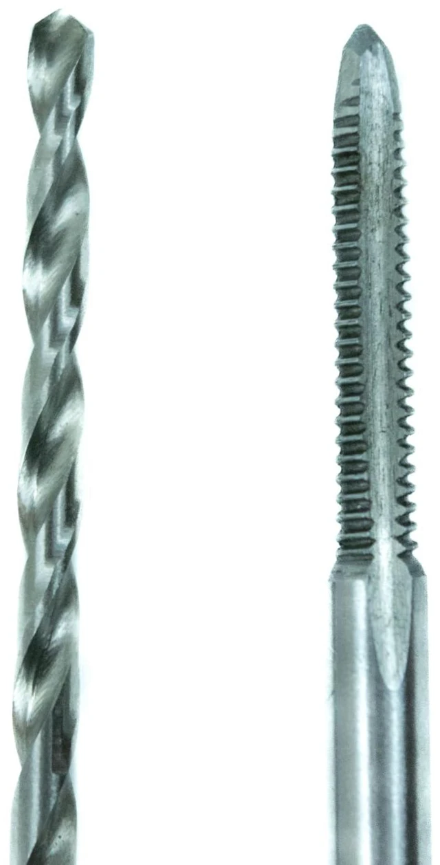 Alt view image 4 of 7 - 95302 Machine Screw Tap & Drill Combo Pack, 4-40 NC | high carbon steel, Tap: .10" Drill: Straight shank