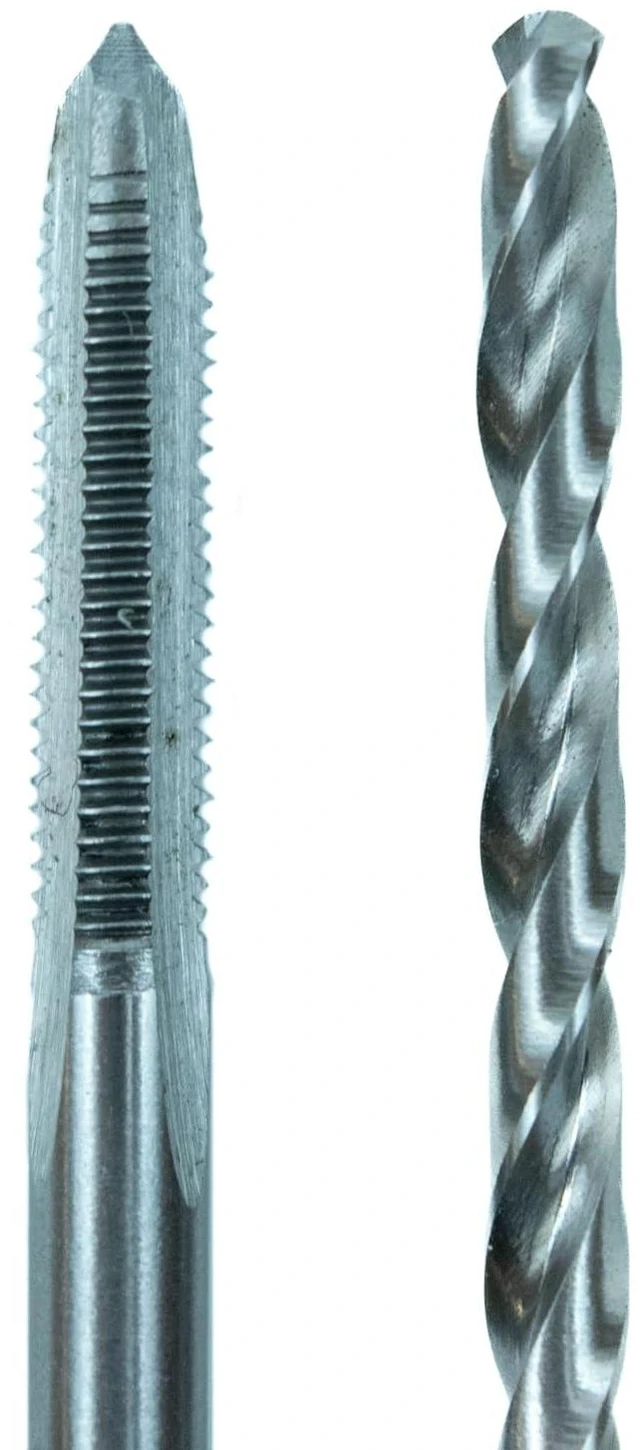 Alt view image 4 of 6 - 95307 Machine Screw Tap & Drill Combo Pack, 10-32 NF | high carbon steel, Tap: .14" Drill: Straight shank, use drill 21