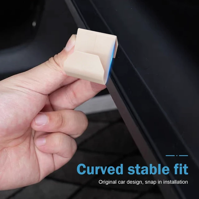 Alt view image 5 of 7 - 4 PCS Car Co-Pilot Glovebox Hooks, Hanger Storage Organizer for Cars, Co-Pilot Glove Box Purse Hook, Universal for Most Cars (White)