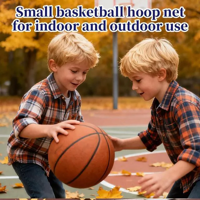 Alt view image 6 of 6 - 3 Pcs Mini Basketball Net Replacement, 8 Loop Small Indoor Outdoor Net for 8"-10.25" Hoops, PP Basketball Hoop Net Rim Nets, Rainproof Nets Suitable for Doors and Walls(White)