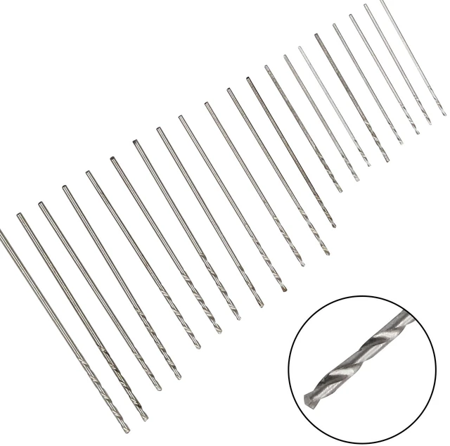 Alt view image 4 of 5 - 20 Pcs Mini Micro Drill Bit Set, Metric Tiny Drill Bits (61-80) | Twist Drilling Bits, Precision Drilling Bit Sets, for Jewelry DIY Carving Wood Drilling