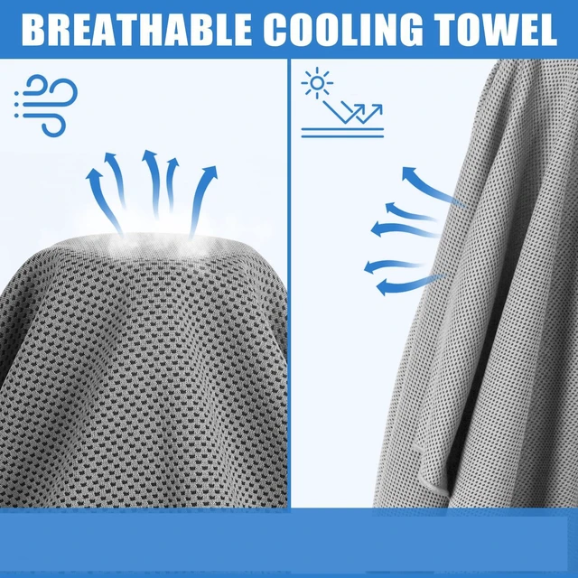 Alt view image 5 of 7 - 4 Pack Cooling Towel for Neck and Face,Ice Towel for Hiking Camping Riding Tennis Yoga Fitness Workout Gym Sweat Ice Towels (Multicolor-03)