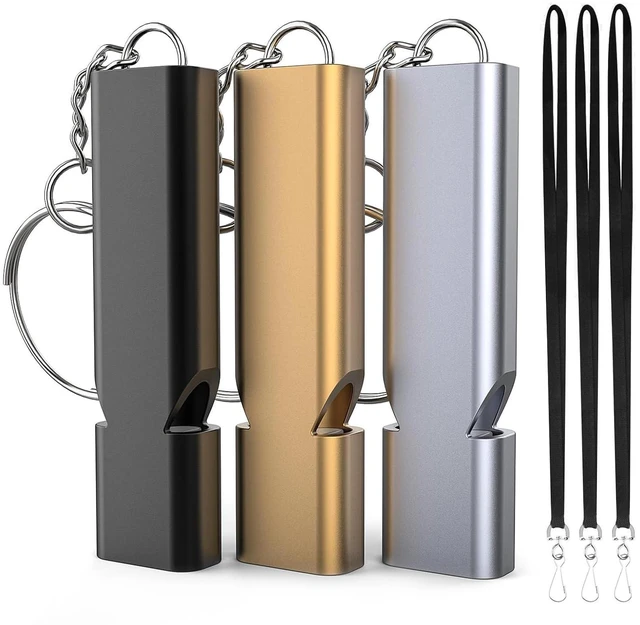 Main image of Emergency Whistles, 3-Pack Safety Survival Whistles with Lanyard Keychain, Emergency Survival Whistle Loud, Hiking Safety Whistle for Outdoor Hiking Camping Hunting Rescue Lifeguard