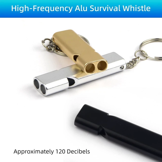 Alt view image 3 of 6 - Emergency Whistles, 3-Pack Safety Survival Whistles with Lanyard Keychain, Emergency Survival Whistle Loud, Hiking Safety Whistle for Outdoor Hiking Camping Hunting Rescue Lifeguard