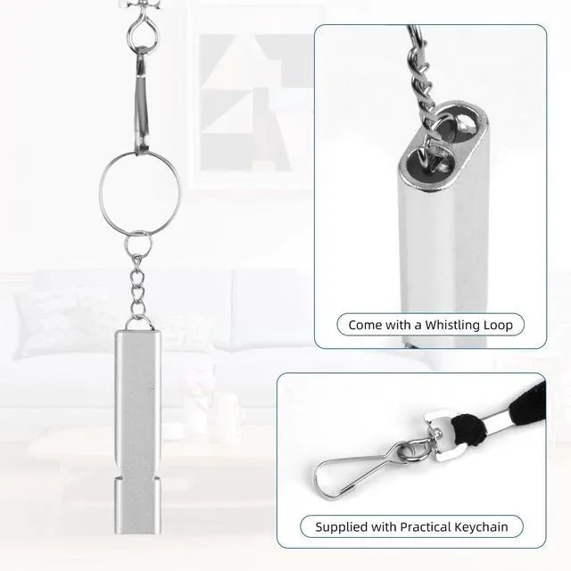 Alt view image 4 of 6 - Emergency Whistles, 3-Pack Safety Survival Whistles with Lanyard Keychain, Emergency Survival Whistle Loud, Hiking Safety Whistle for Outdoor Hiking Camping Hunting Rescue Lifeguard