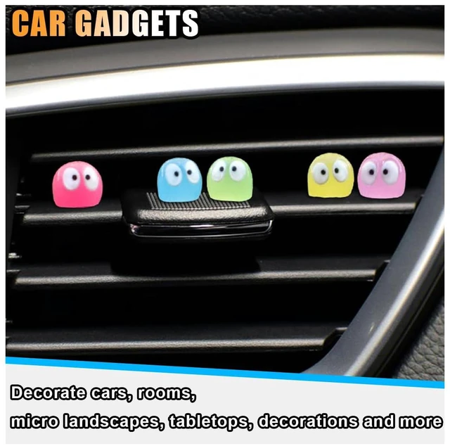 Alt view image 6 of 7 - 35PCS Cute Luminous Soot Sprites Car Rearview Mirror Accessories, Cartoon Anime Sprite Dashboard Decoration, Car Interior Ornament for Home Garden Office, Funny Presents (Multicolor Luminous)