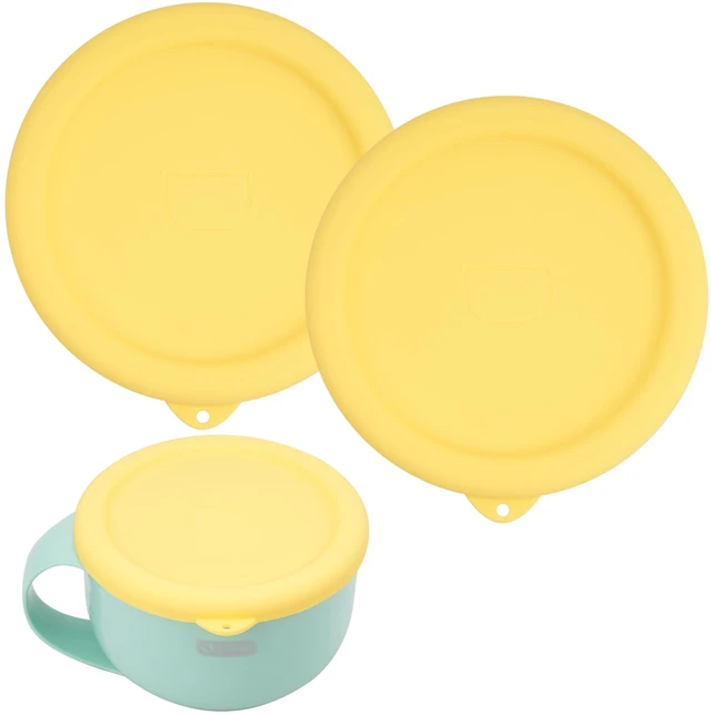 Main image of 2PCs Silicone Lids for Dash My Mug Ice Cream Maker, Silicone Bowl Covers for Dash Ice Cream Maker Mug, Food Storage Accessories, Freezer & Dishwasher Safe (Bowl NOT Included)