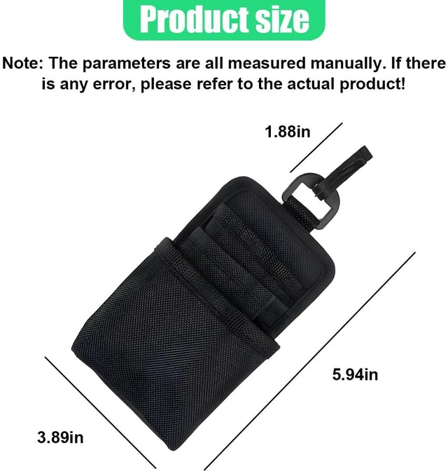 Alt view image 2 of 6 - Car Air Vent Organizer with Charging Port - 3-Pocket Hanging Storage Bag Sunglasses Phone Holder, Universal Pen Coin Key Card Case Organizer Car Vent Pouch with Hook Fits SUVs Trucks (Black)