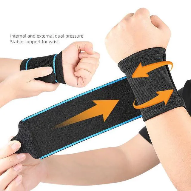 Alt view image 3 of 7 - Wrist Brace for Pain Relief, Adjustable Compression Wrist Support for Carpal Tunnel, Tendonitis, Gym, Workout & Weightlifting