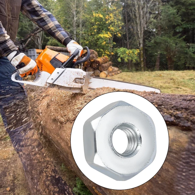 Alt view image 2 of 7 - 5 Pieces MS170 MS180 Sprocket Cover Bar Nut for Sithl Chainsaw Parts | Replacement for Sithl MS240 MS260 MS271 MS280 MS390 MS340 MS360 MS440 MS460 MS640 MS660 Replace 0000 955 0804