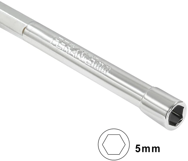 Alt view image 3 of 5 - 5mm Socket Wrench Screwdriver | High-Carbon Steel, Hex Nut Driver Key, Hand Tool, DIY & Hand-Making