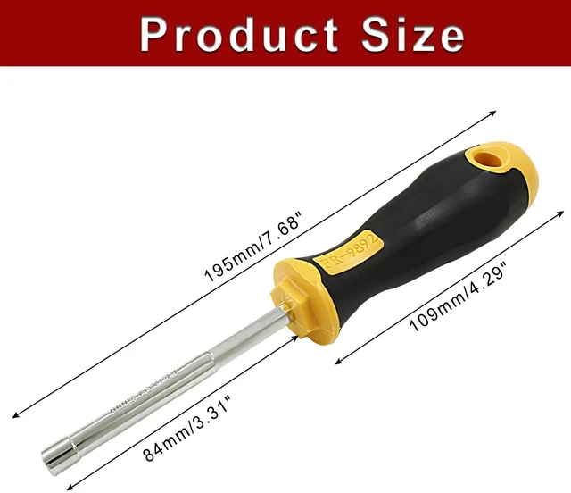 Alt view image 2 of 5 - 5mm Socket Wrench Screwdriver | High-Carbon Steel, Hex Nut Driver Key, Hand Tool, DIY & Hand-Making